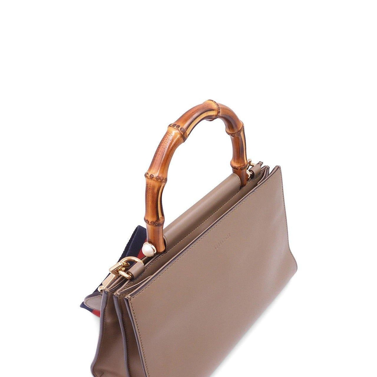 Close-up of Medium bags hardware and fine stitching