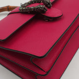 Close-up of Medium bags hardware and fine stitching