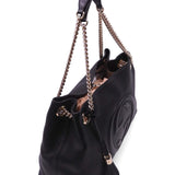 Close-up of Medium bags hardware and fine stitching