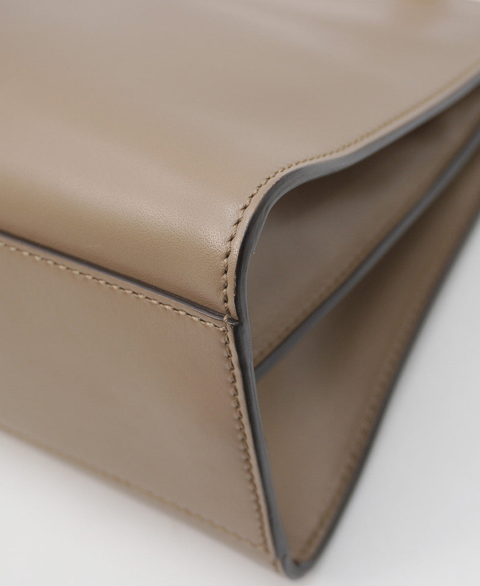 Close-up of Medium bags hardware and fine stitching