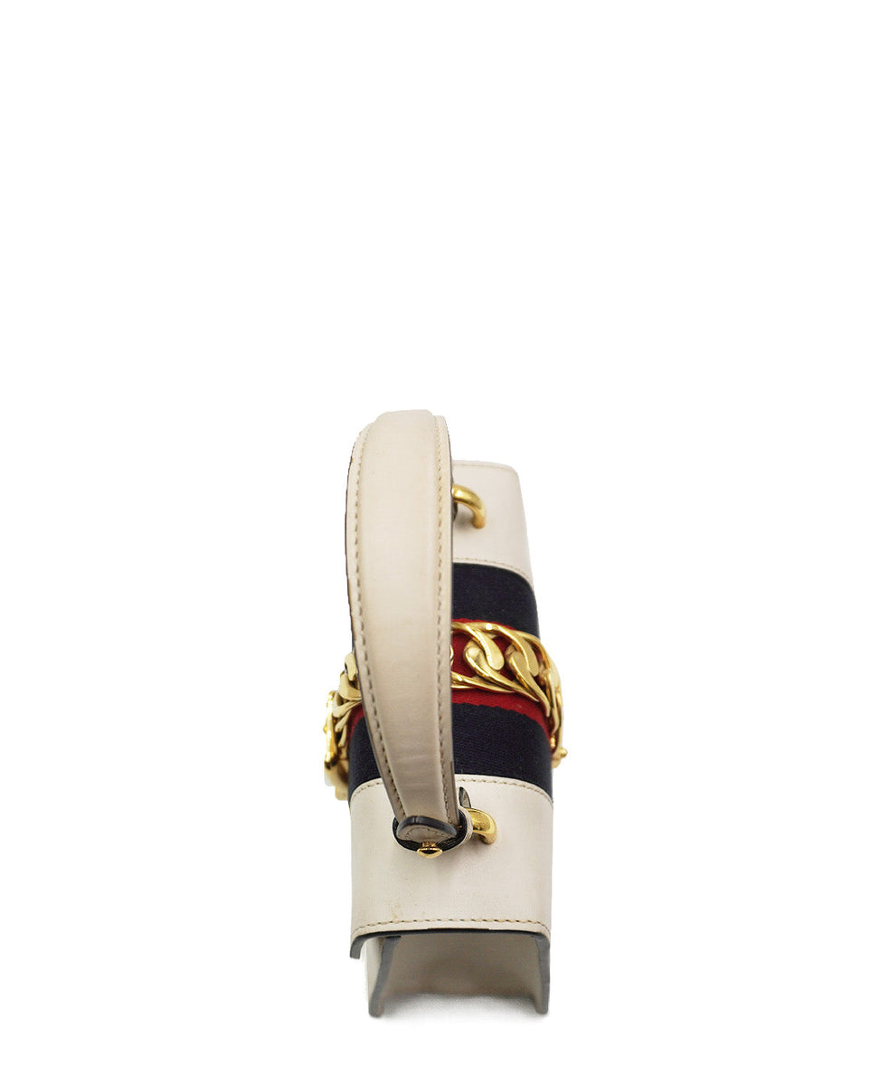 Close-up of Mini bags hardware and fine stitching