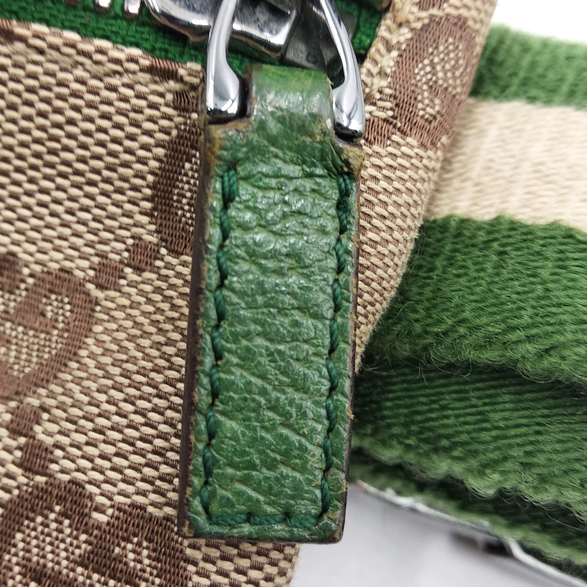 Gucci Bags? Gucci Vintage Canvas Web Belt Bag Brown Green Premium Designer Shoulder Bag