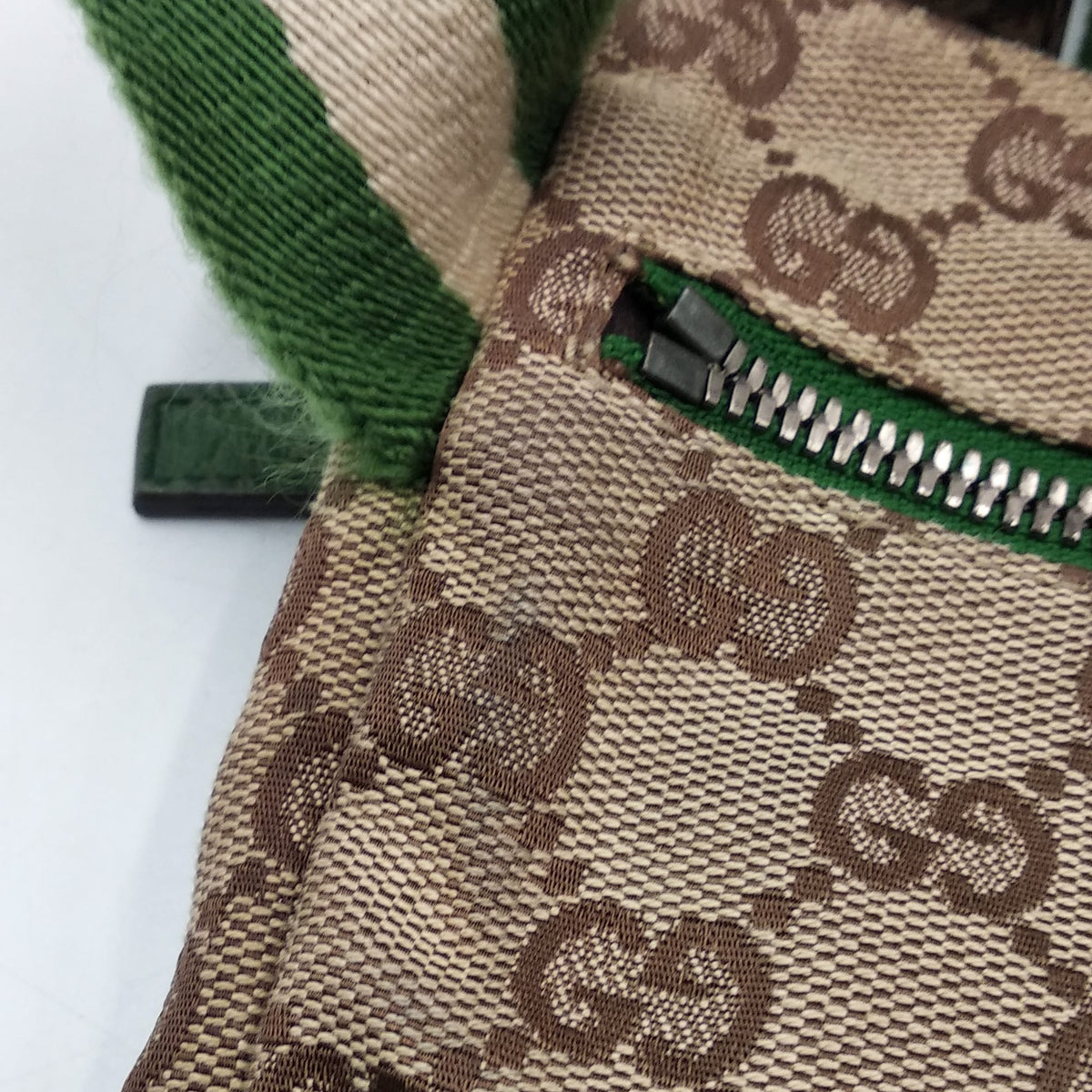 Gucci Bags? Gucci Vintage Canvas Web Belt Bag Brown Green Premium Designer Shoulder Bag