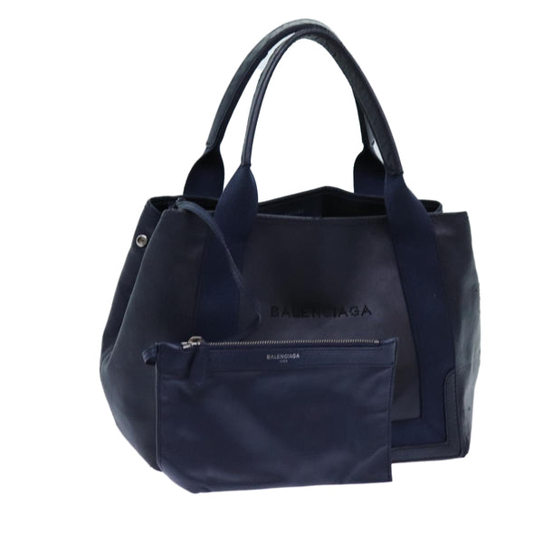 Balenciaga Cabas Hand Bag Leather Navy | Designer Luxury Handbag