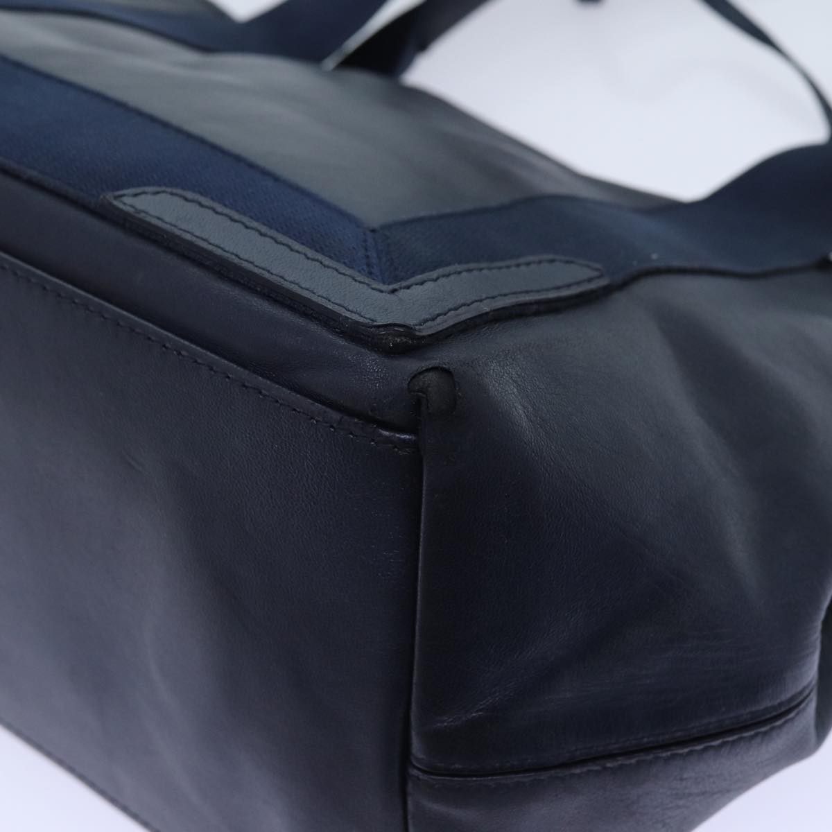 Balenciaga Cabas Hand Bag Leather Navy | Designer Luxury Handbag