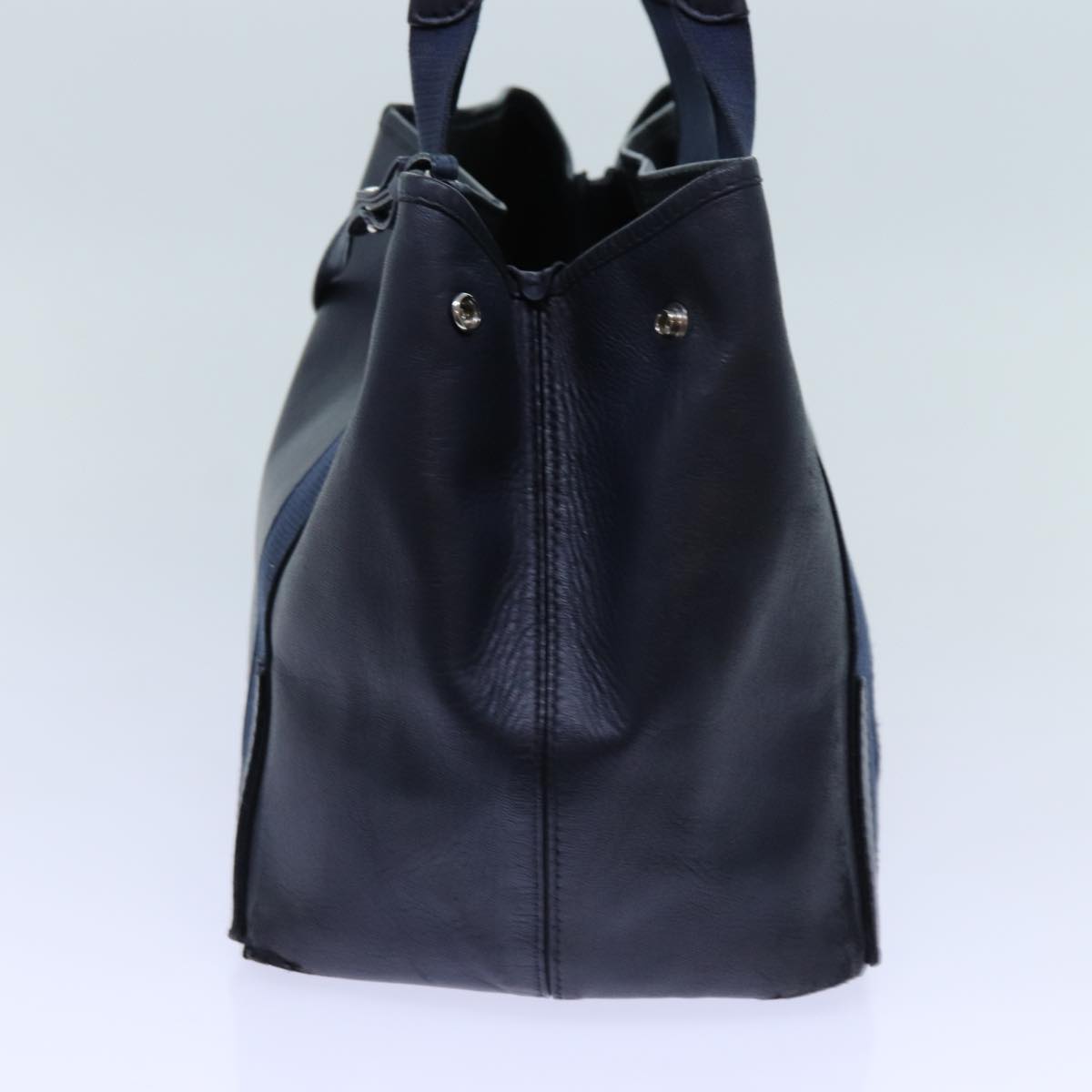 Balenciaga Cabas Hand Bag Leather Navy | Designer Luxury Handbag