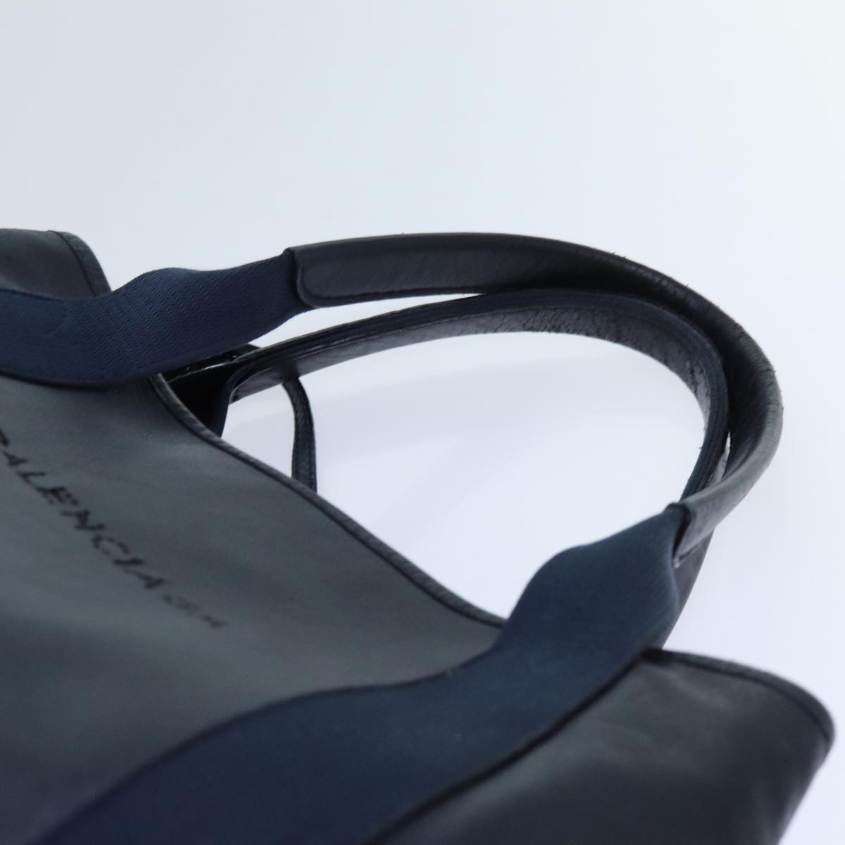 Balenciaga Cabas Hand Bag Leather Navy | Designer Luxury Handbag