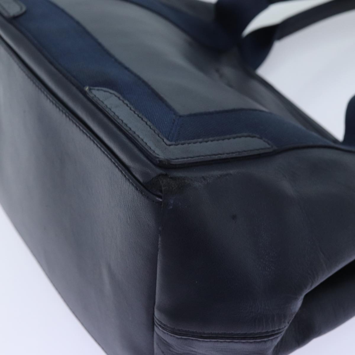 Balenciaga Cabas Hand Bag Leather Navy | Designer Luxury Handbag