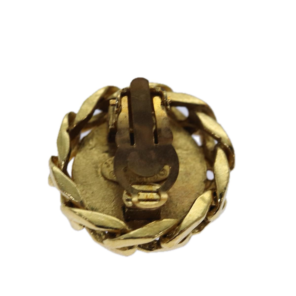 Chanel Jewellery? Chanel COCO Mark Earring metal Gold Auth hk1465 Elegant Everyday Fine Jewellery