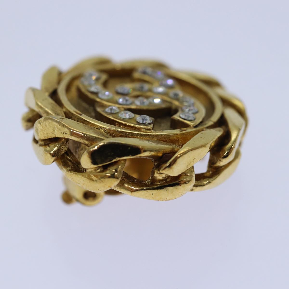 Chanel Jewellery? Chanel COCO Mark Earring metal Gold Auth hk1465 Elegant Everyday Fine Jewellery