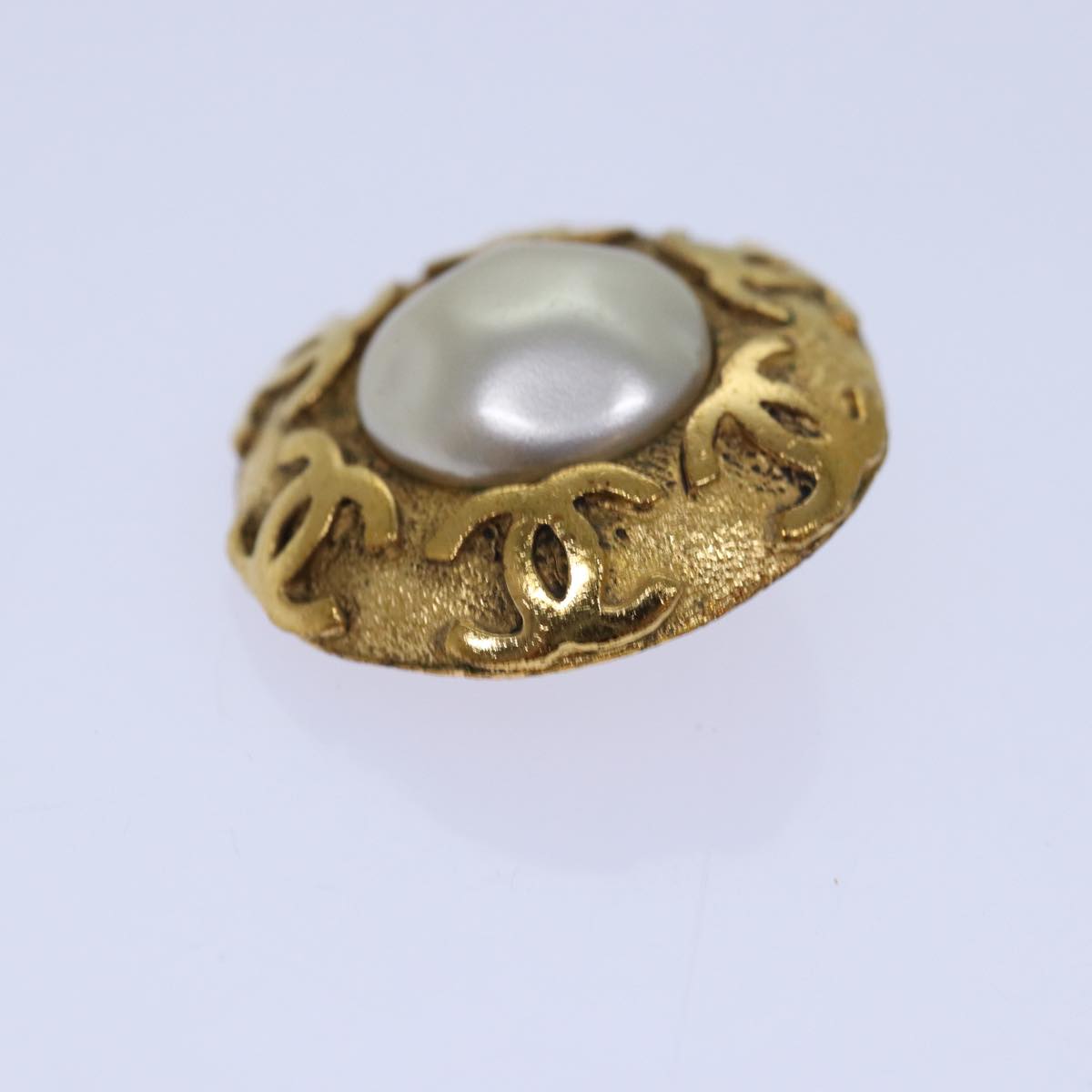 Chanel Jewellery? Chanel COCO Mark Earring metal Gold Auth hk1466 Luxury Designer Statement Jewellery