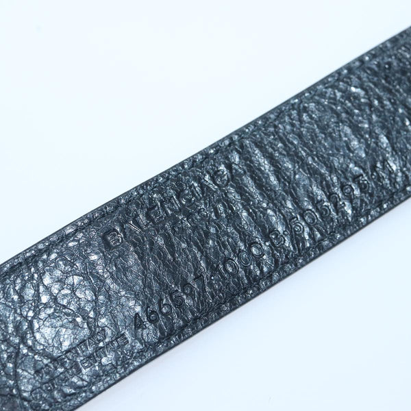 Balenciaga Bangle Bracelet Leather Black 466597 | Premium Designer Piece