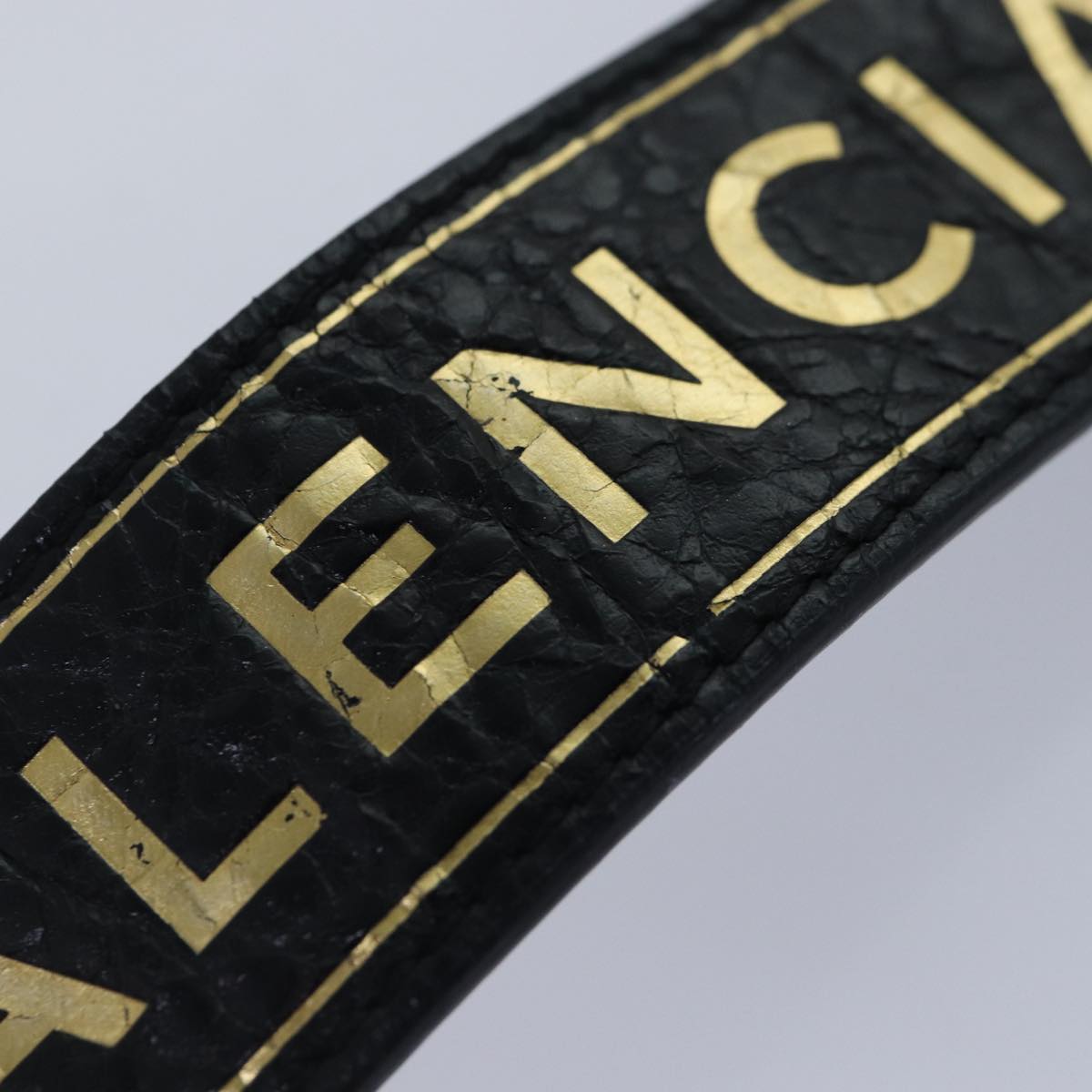 Balenciaga Bangle Bracelet Leather Black 466597 | Premium Designer Piece