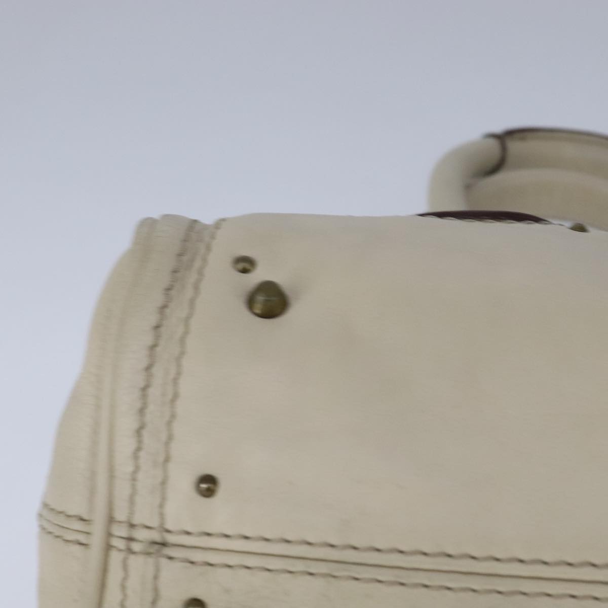 Side view of Chloe handbag White premium designer bag