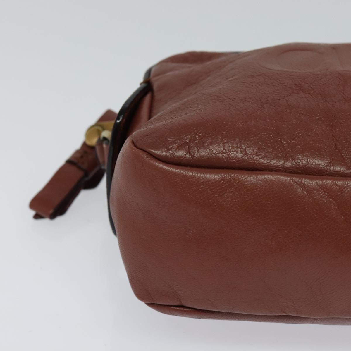 Chloe designer shoulder bag leather closeup detail