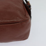 Chloe authentic luxury shoulder bag Brown leather craftsmanship
