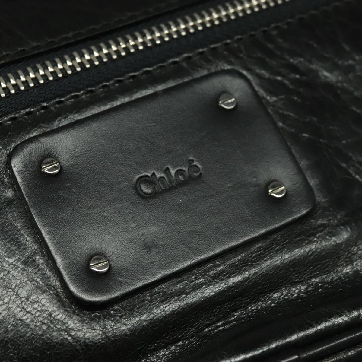 Chloe designer belt bag leather closeup detail