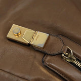 Crystalia elegant leather Shoulder Bag top view