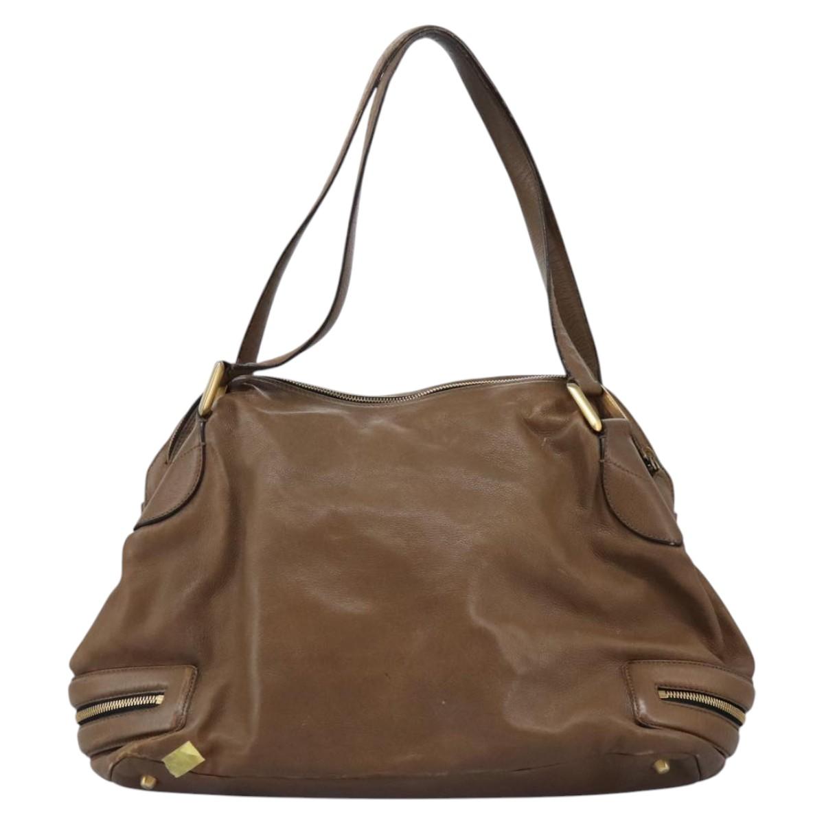 Chloe women's shoulder bag Brown luxury designer leather