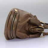 Crystalia elegant leather Shoulder Bag top view
