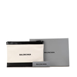 Side view of Balenciaga clutch Navy premium designer bag