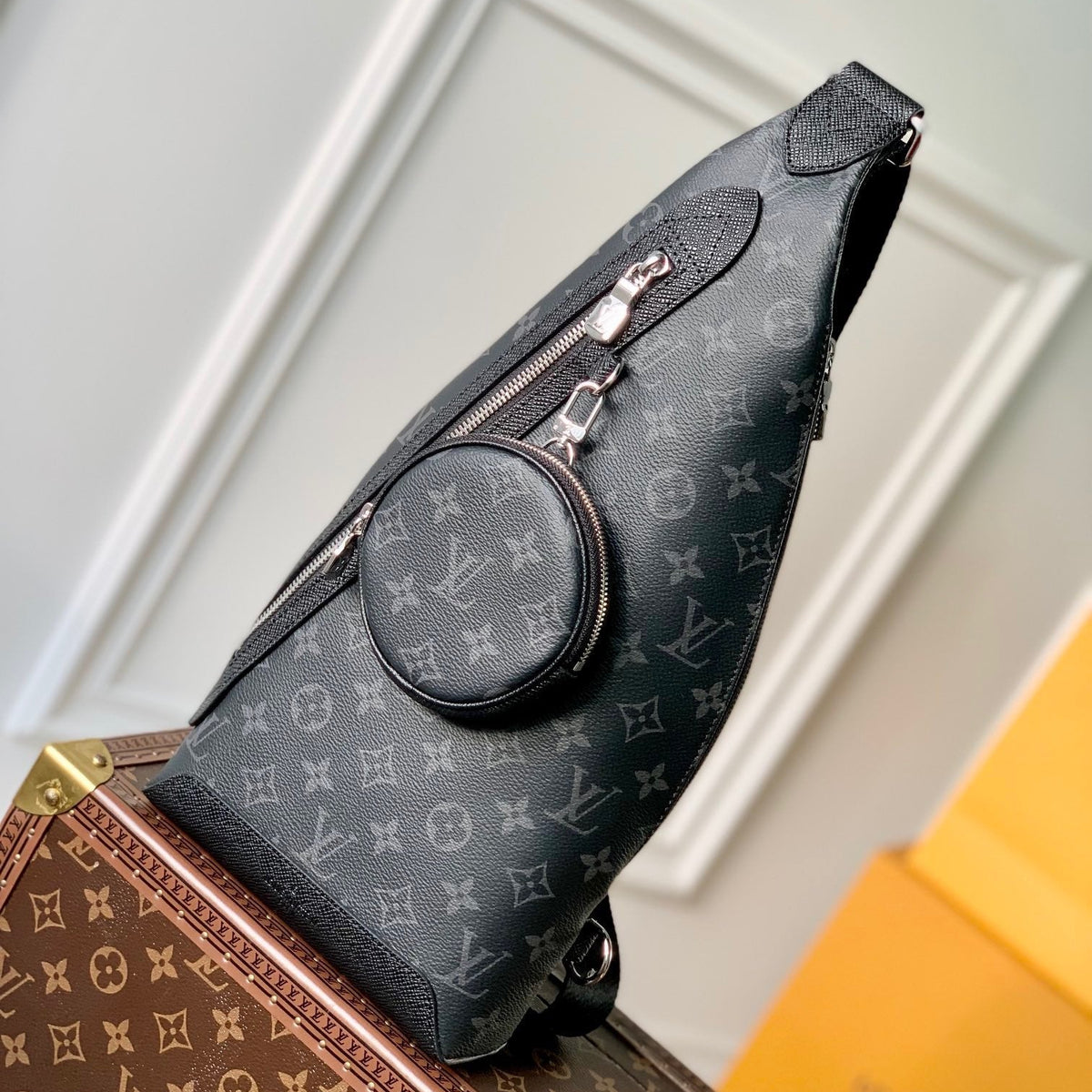 Louis Vuitton Wallets? Louis Vuitton Lou Duo Sling Bag Nd Premium Leather Designer Wallet