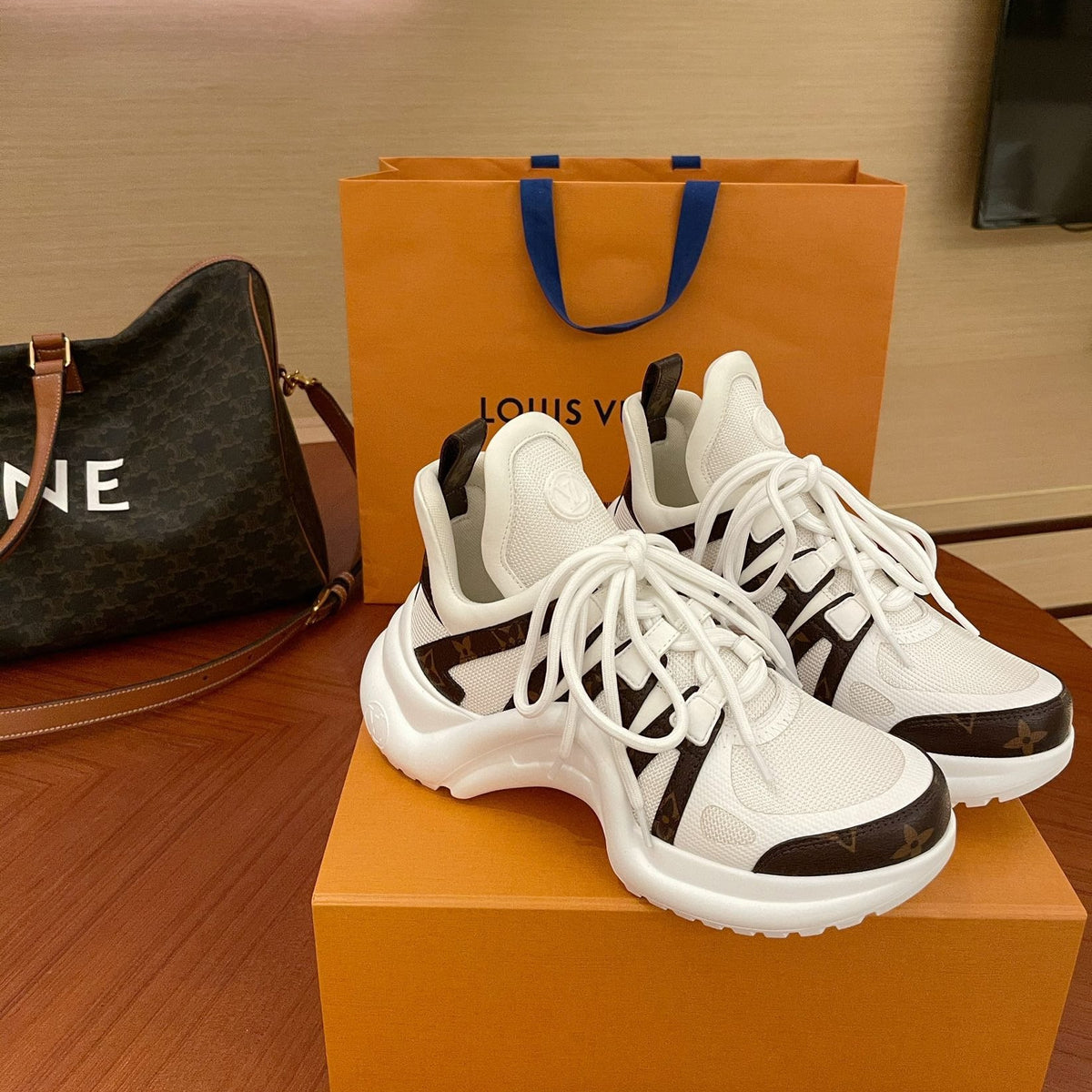 Louis Vuitton Shoes? Louis Vuitton Lou Archlight Trainers Premium Designer Casual Shoes