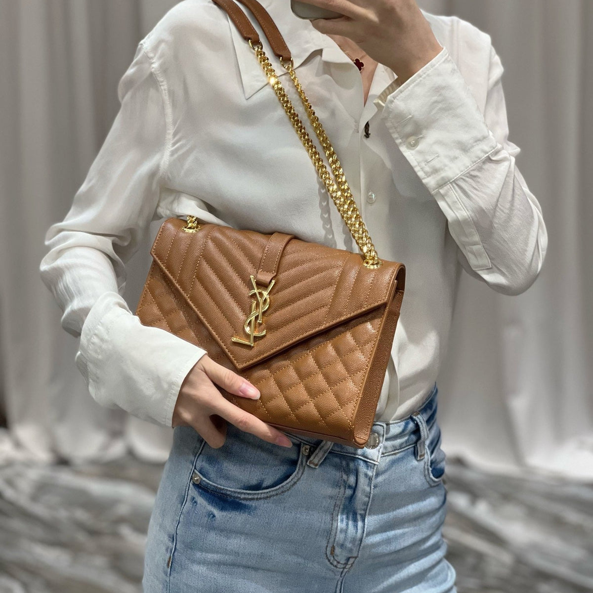 Saint Laurent Wallets? Saint Laurent Envelope Medium Bag Elegant Everyday Leather Wallet