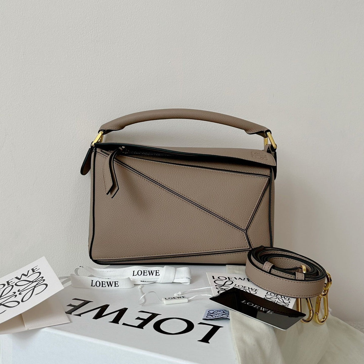 Wallets? Loew Small Puzzle Edge Bag Premium Leather Designer Wallet