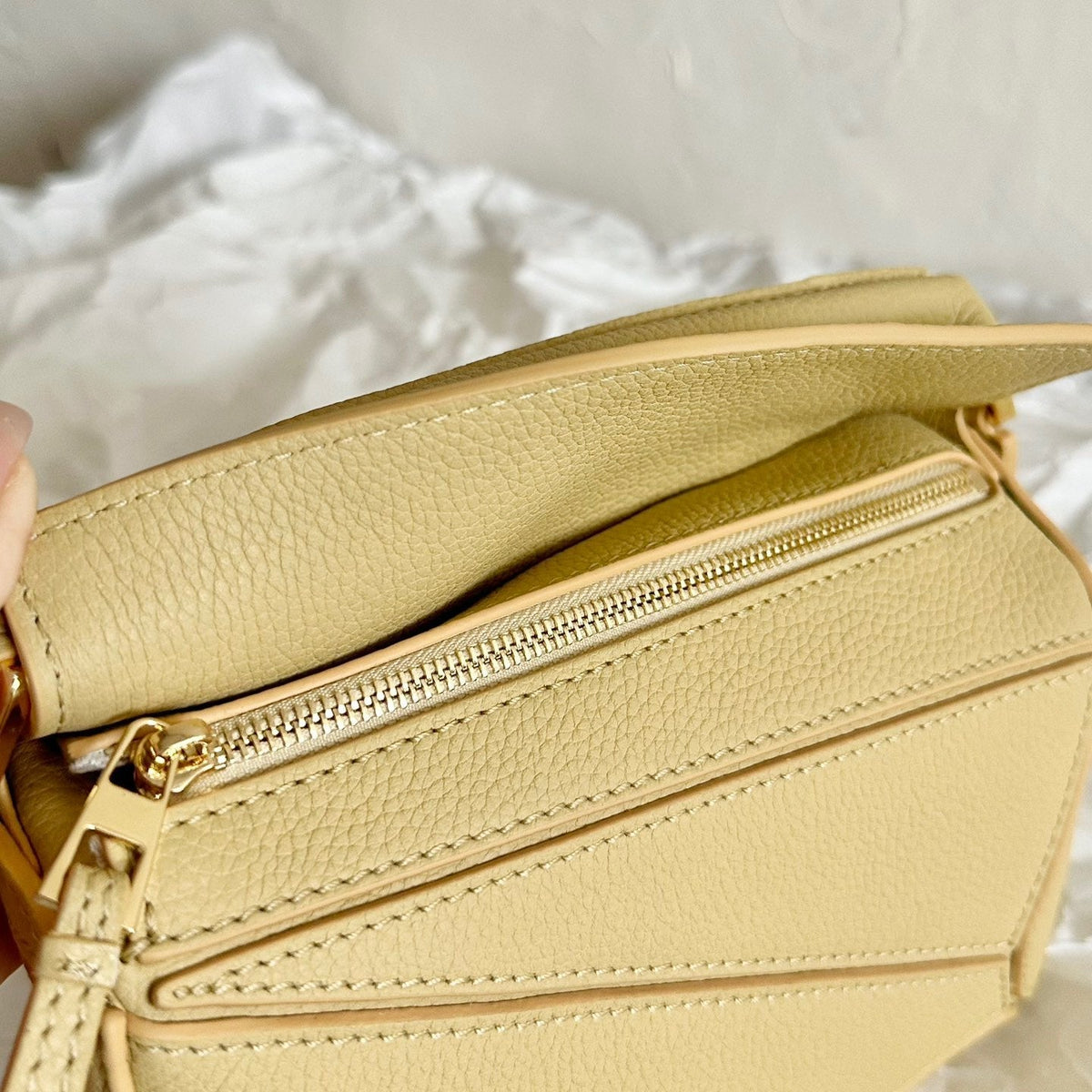 Wallets? Loew Mini Puzzle Edge Bag Premium Leather Designer Wallet