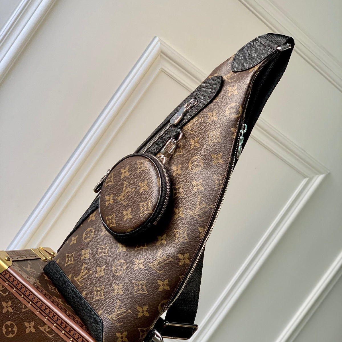 Louis Vuitton Wallets? Louis Vuitton Lou Duo Sling Bag Premium Leather Designer Wallet