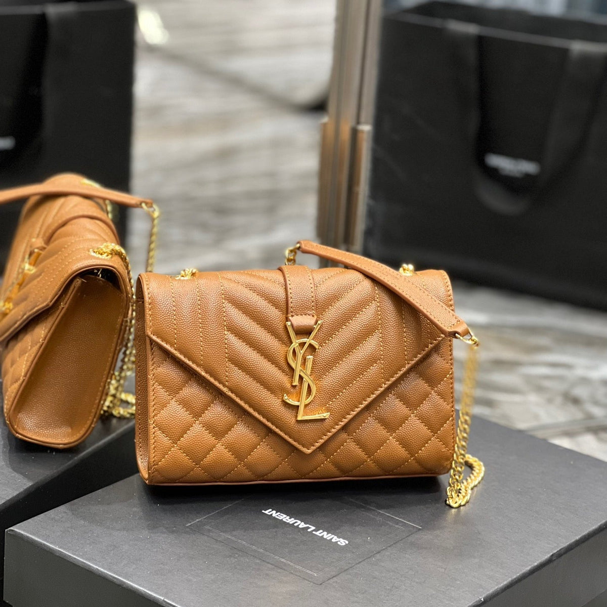 Saint Laurent Wallets? Saint Laurent Small Envelope Bag Elegant Everyday Leather Wallet