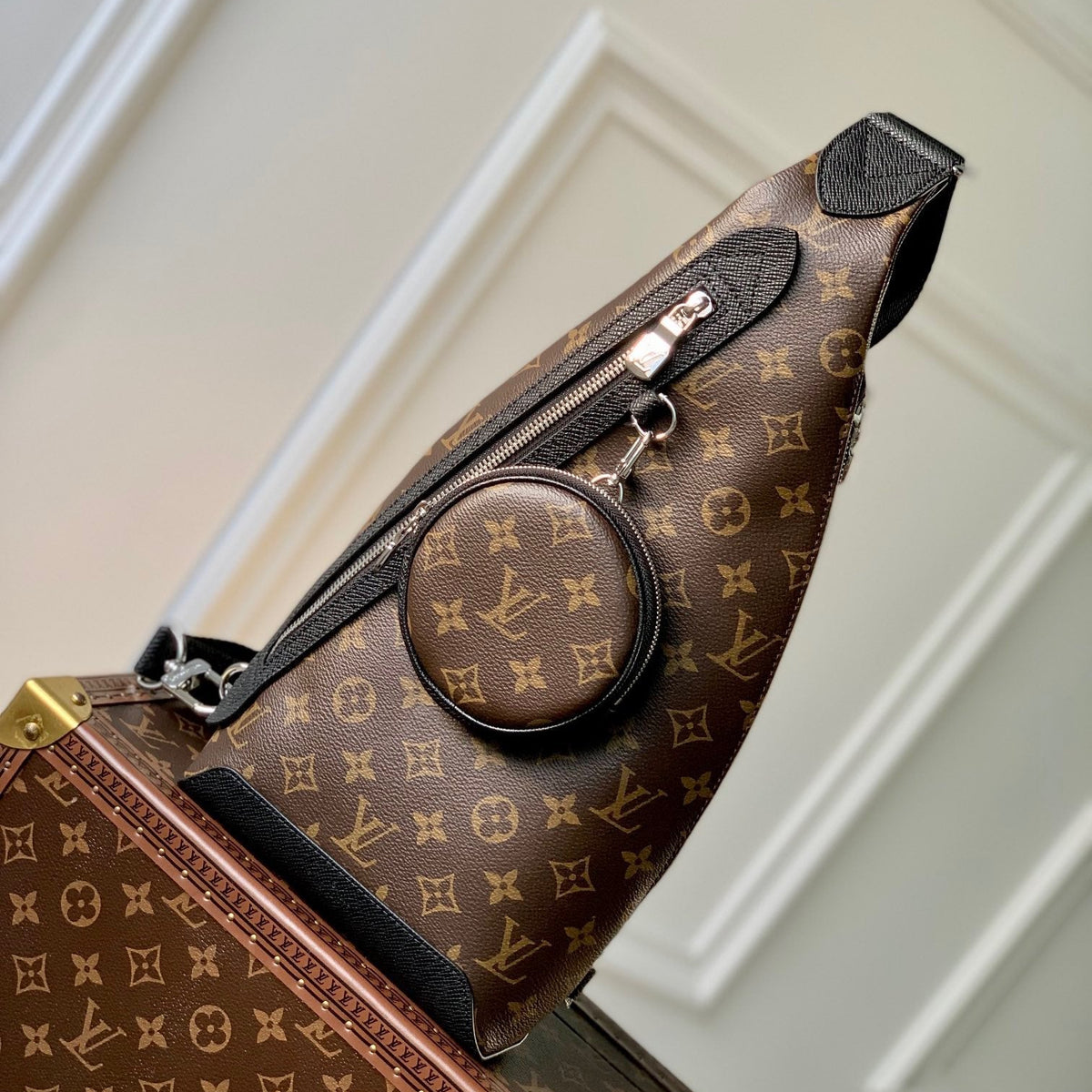 Louis Vuitton Wallets? Louis Vuitton Lou Duo Sling Bag Premium Leather Designer Wallet