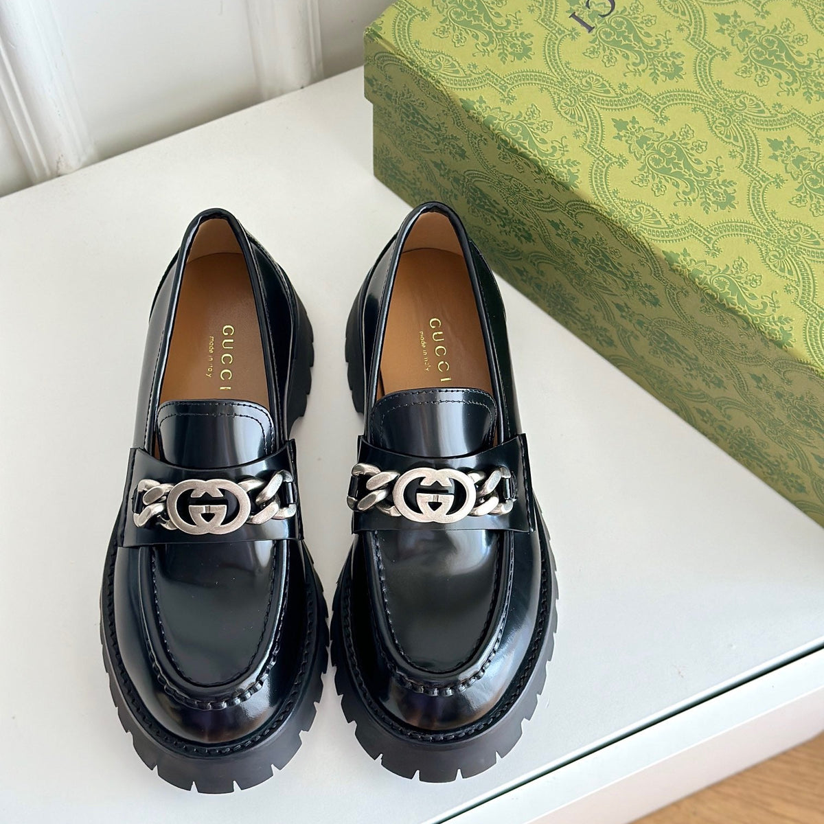 Front view of Gucci Loafers Nd premium loafers
