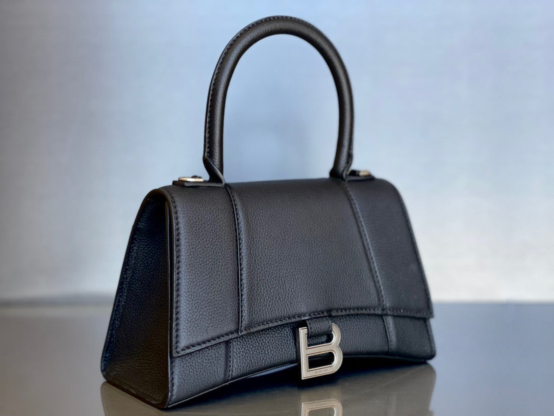 Wallets? Bal Hourglass Top Handle Bag Compact Luxury Card Wallet