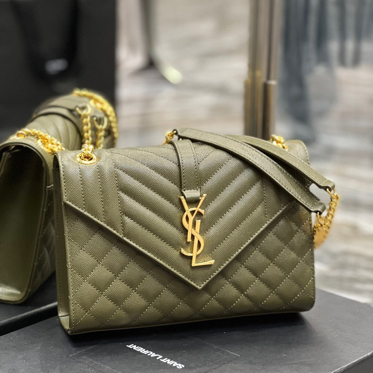 Saint Laurent Wallets? Saint Laurent Envelope Medium Bag Elegant Everyday Leather Wallet