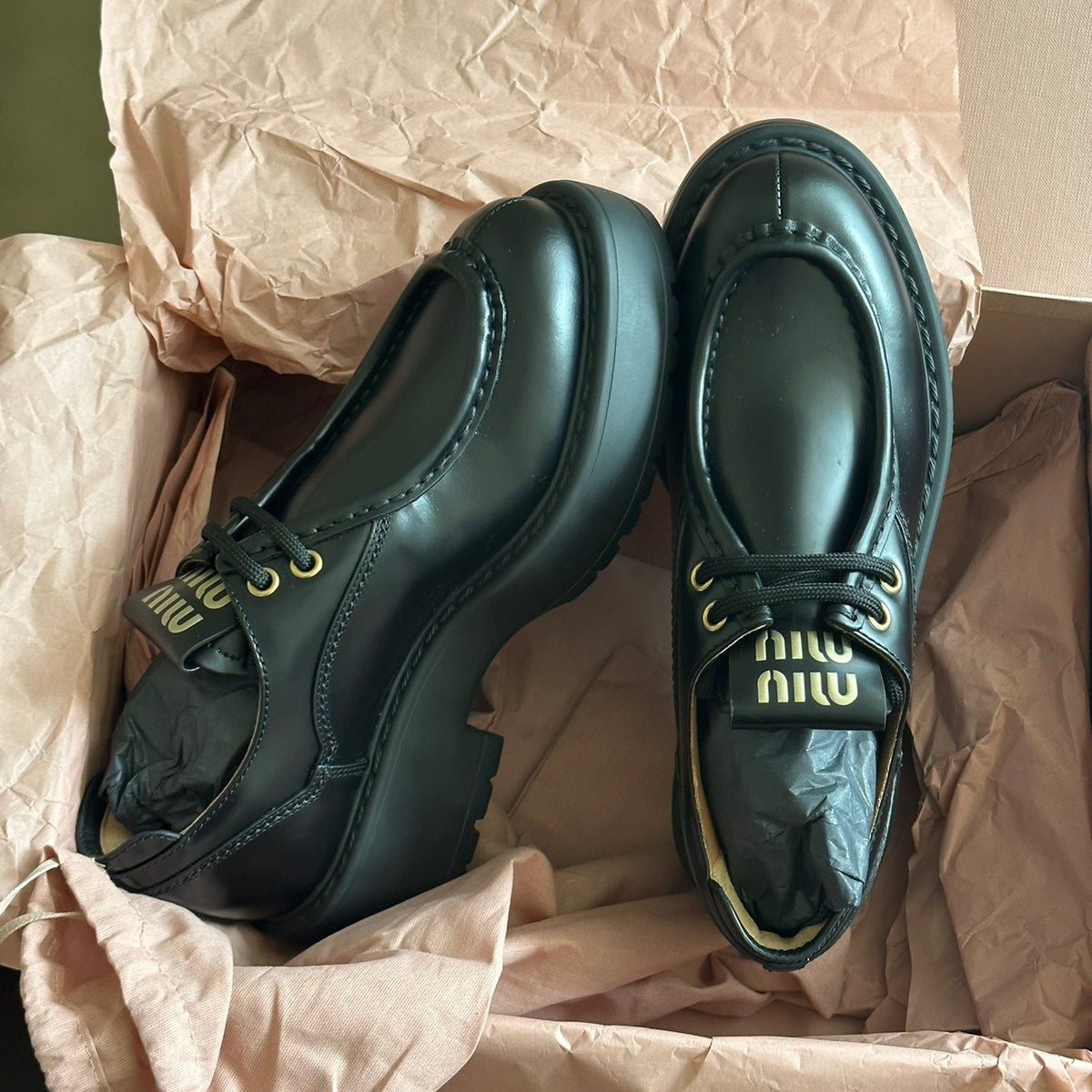 Shoes? Miu M Loafers Premium Designer Casual Shoes
