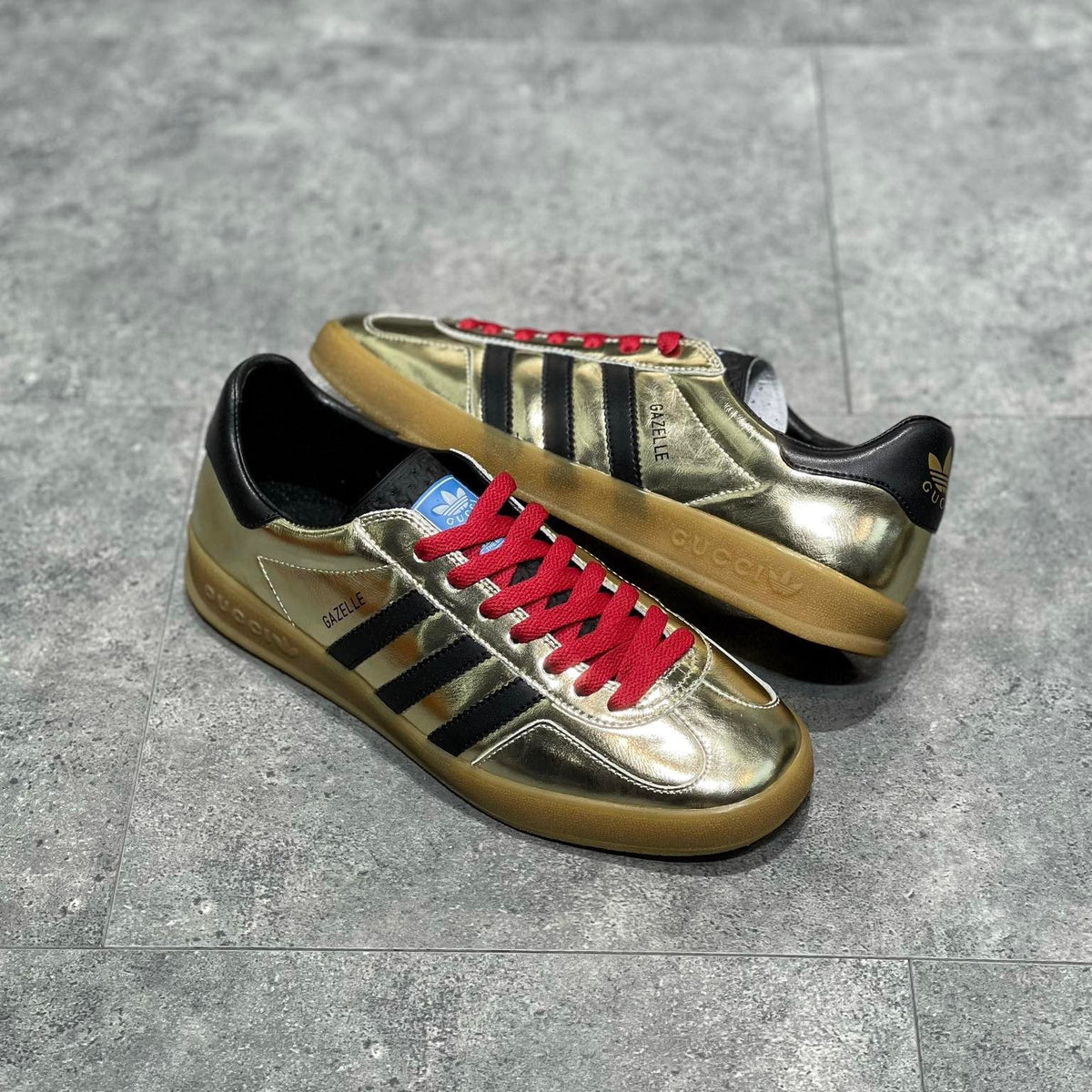 Gucci Shoes? Gucci x Adid Gazelle Sneaker Premium Designer Casual Shoes
