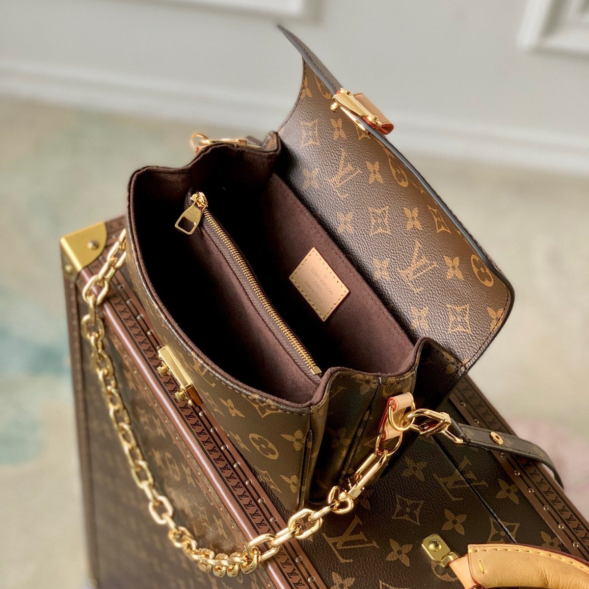 Louis Vuitton Wallets? Louis Vuitton Lou Pochette Metis East West Bag Compact Luxury Card Wallet