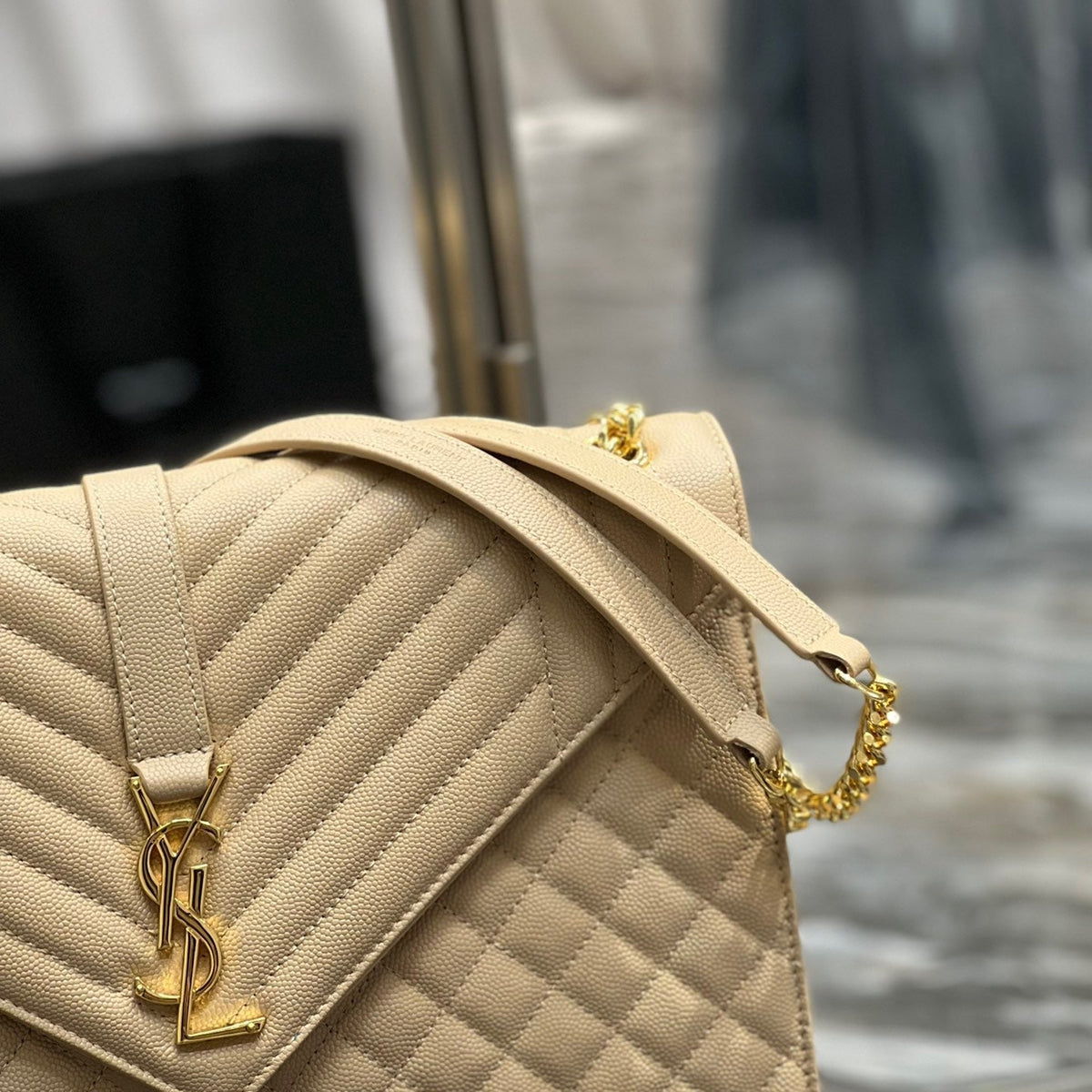 Saint Laurent Wallets? Saint Laurent Envelope Large Bag Compact Luxury Card Wallet