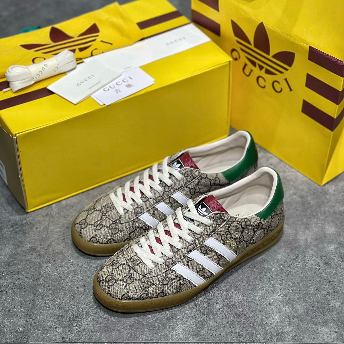 Gucci Shoes? Gucci x Adid Gazelle Sneaker Premium Designer Casual Shoes