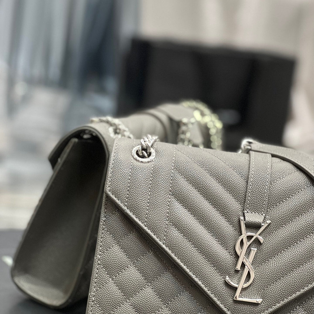 Saint Laurent Wallets? Saint Laurent Envelope Medium Bag Premium Leather Designer Wallet