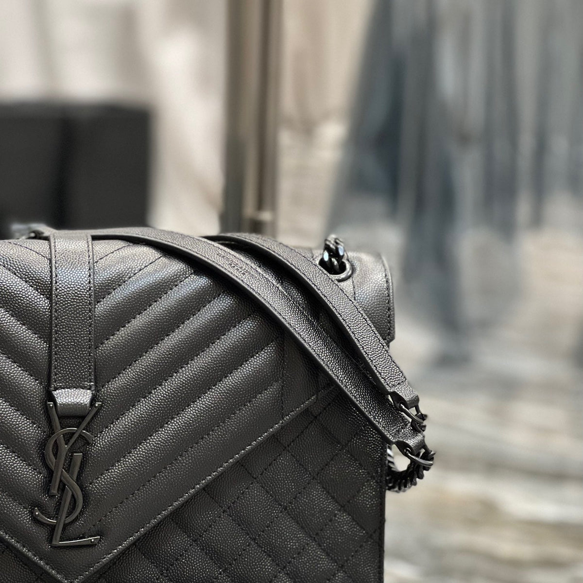 Saint Laurent Wallets? Saint Laurent Envelope Large Bag Compact Luxury Card Wallet