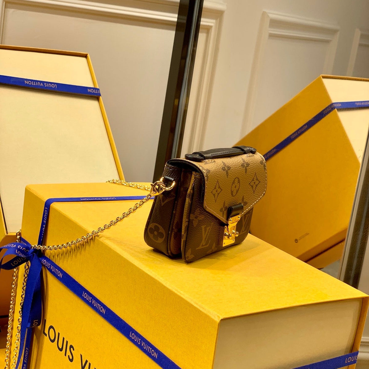 Louis Vuitton Wallets? Louis Vuitton Lou Micro Metis Bag Premium Leather Designer Wallet