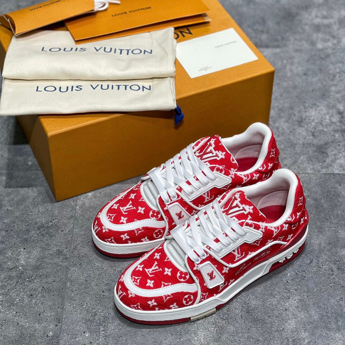Louis Vuitton Shoes? Louis Vuitton Lou Trainers Premium Designer Casual Shoes