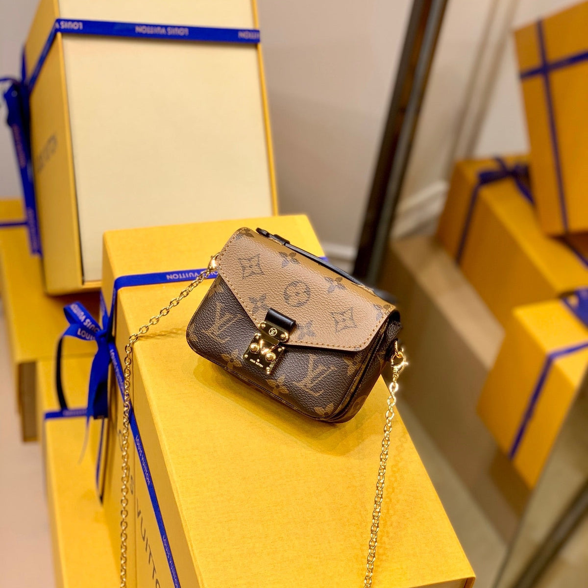 Louis Vuitton Wallets? Louis Vuitton Lou Micro Metis Bag Premium Leather Designer Wallet