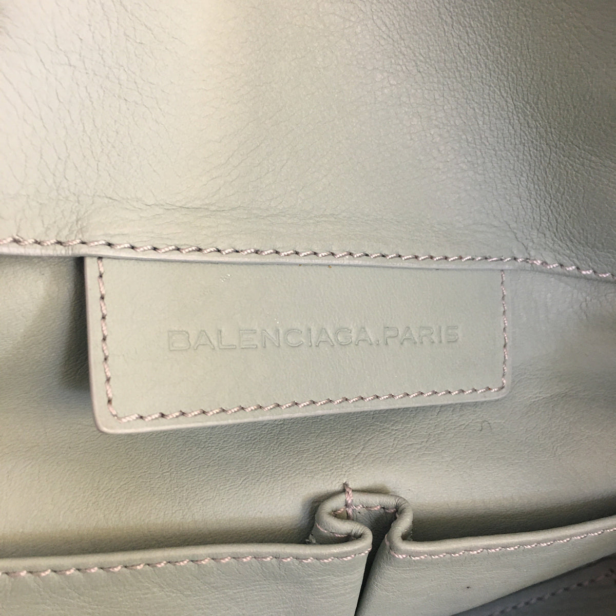 Balenciaga Papier Shoulder Bag in Blue Leather — Designer Shoulder Bag