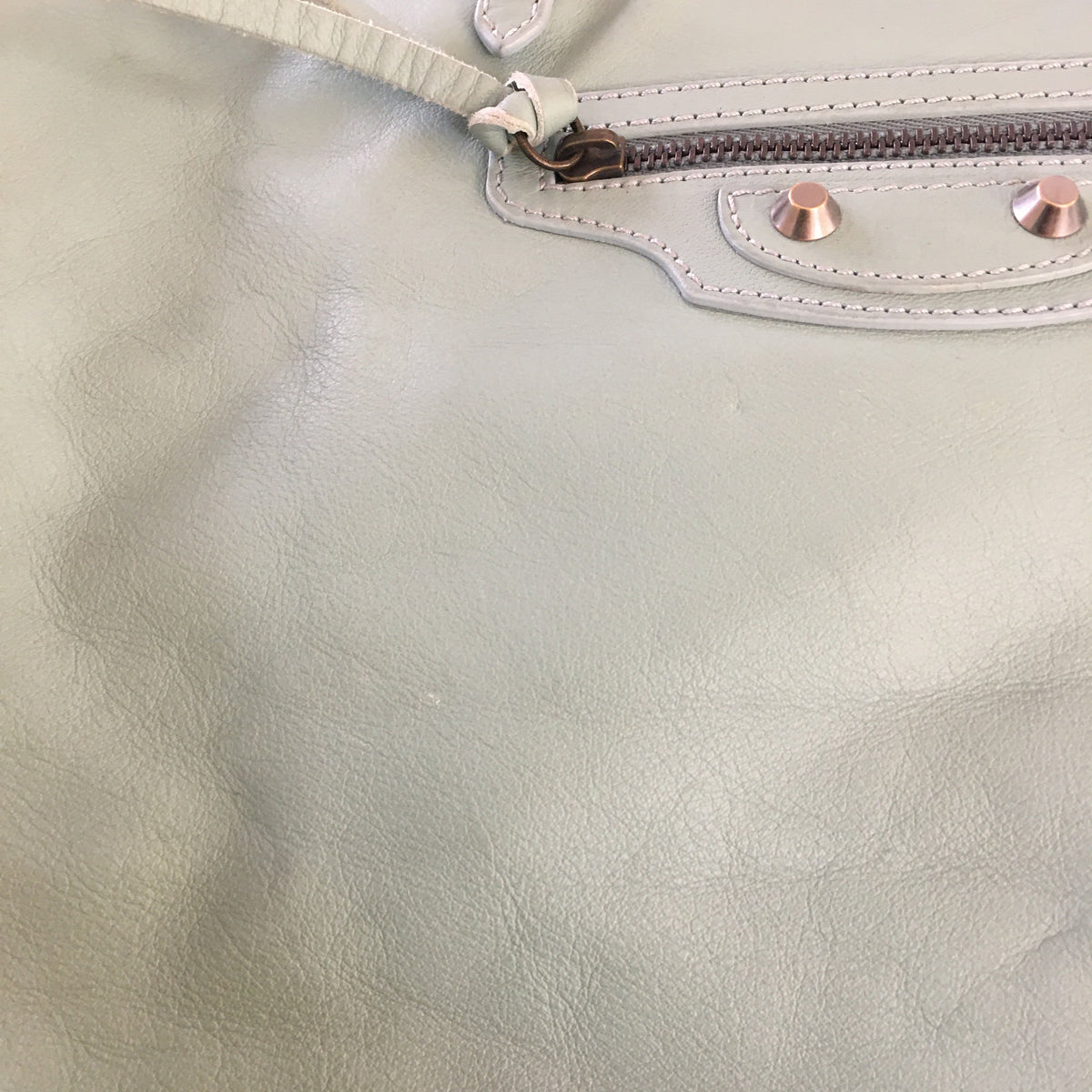 Balenciaga Papier Shoulder Bag in Blue Leather — Designer Shoulder Bag