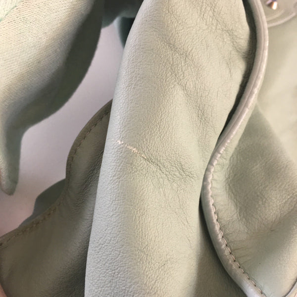 Balenciaga Papier Shoulder Bag in Blue Leather — Designer Shoulder Bag