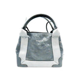 Balenciaga women's tote bag Navy luxury designer leather